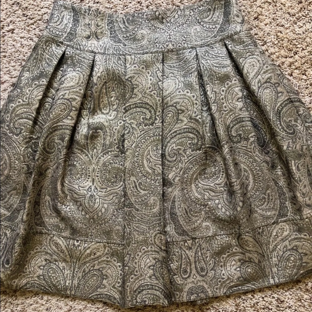 Tapemeasure Metallic Skirt